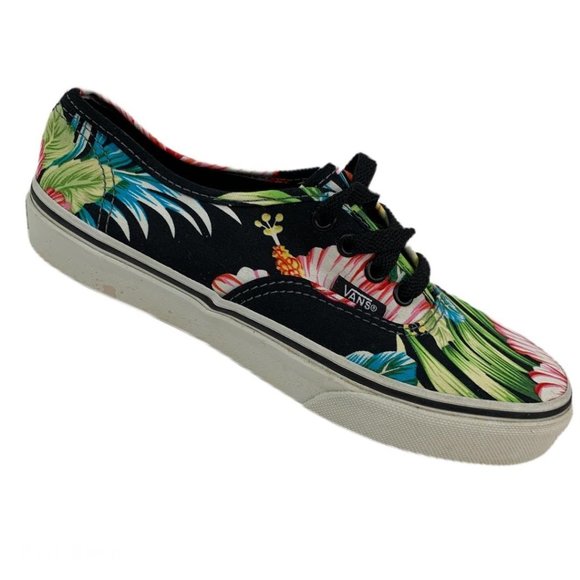 hawaiian floral vans